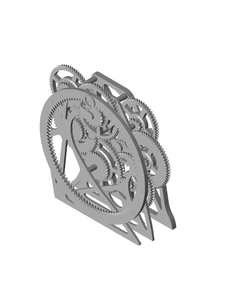 Gears Of Time : 3D Print Clock 3d model