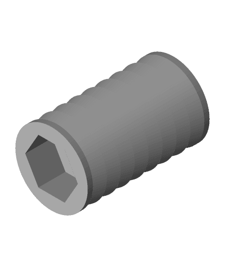 [DIY Panel Saw] Pipe Inner Endcap Nut/Bolt Holder (M8) for .75" ID pipe by Design8Studio.com full viewable 3d model