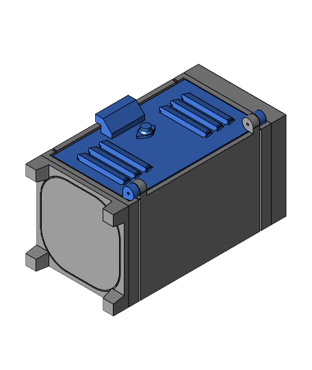 Modular Mini Lockers V2 #TidyDesk 3d model