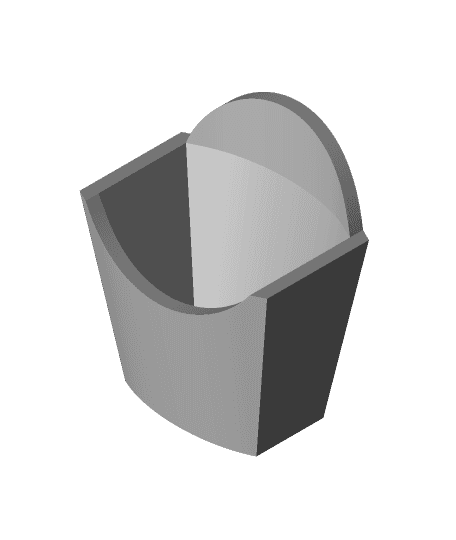 Fry Box Container 3d model