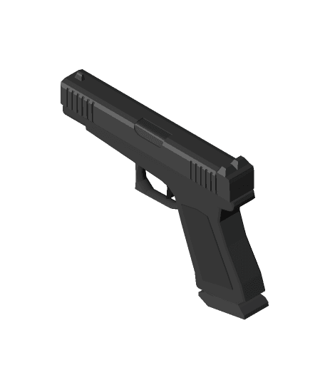 Pistol Low poly.glb by pz7w66dtqd full viewable 3d model