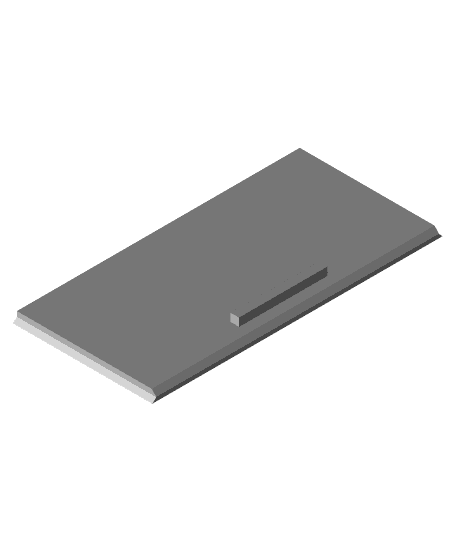 Light Switch Cover with Door, Fixed Slot 3d model