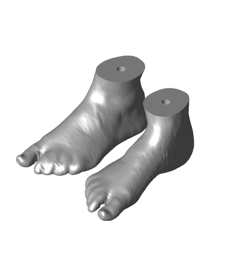 PC Case Feet ("Human Foot!") by jaysonjehsen full viewable 3d model