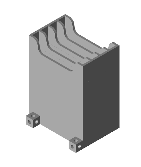 modular case: 4 2.5 inch drive bay (Part #11) by carolanderson0702 full viewable 3d model