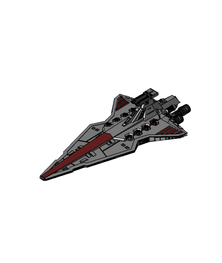 Star Destroyer (Star Wars vehicle) by Roboninja full viewable 3d model