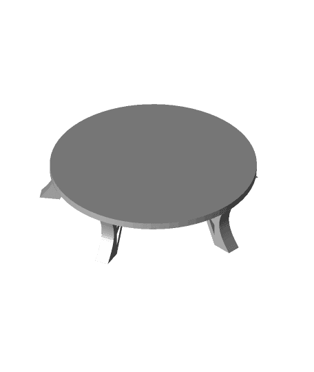 Garden plant pot stand (no supports) 3d model