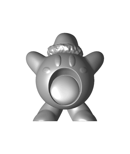 kirby inhale xmas - Kirbys Adventure - Fan Art 3d model
