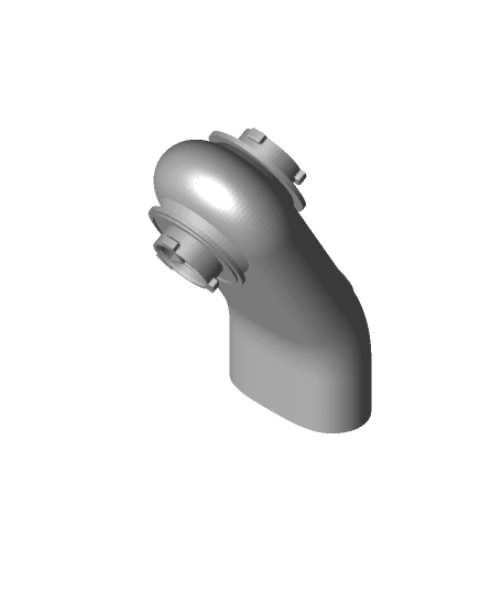BAYONET_FILTER_ADAPTER_WITH_SECONDARY_EXHALATION_FOR_DECATHLON_EAZYBREATH_FULLFACE 3d model