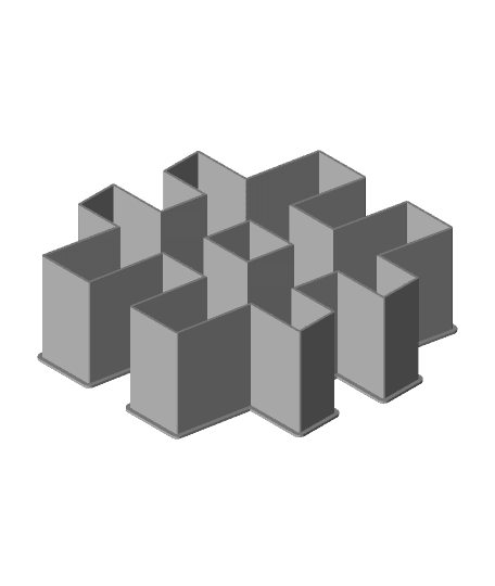 Sharp Symbol, nestable box (v1) 3d model