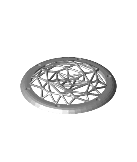 Voronoi speaker Cover #3DPNSpeakerCover 3d model