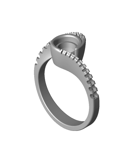 material ring holder  3d model
