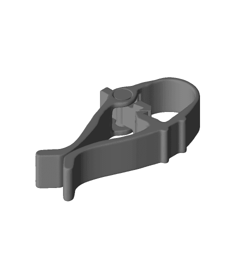 super chip clip w rotating latch release 3d model