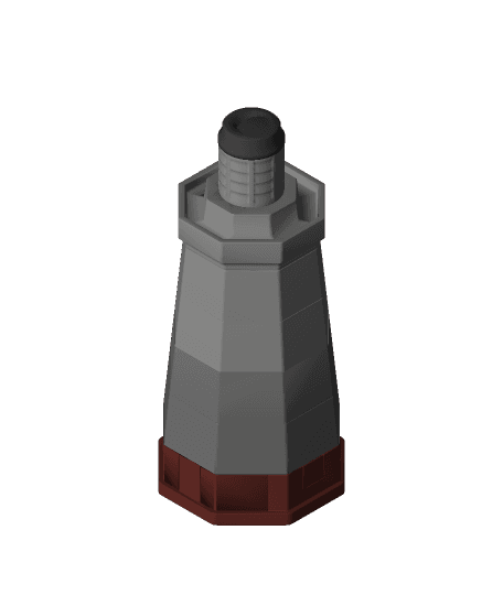 Lunar Lighthouse Puzzle Box - Improved! 3d model