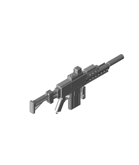 FHW: Scifi Rifle (cosplay) (grim dark) by The Free Heathen Workshop full viewable 3d model