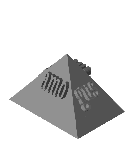 amogus triangle 3d model