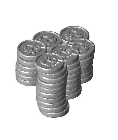 Pirate Coin Pile (LOW POLY) 3d model
