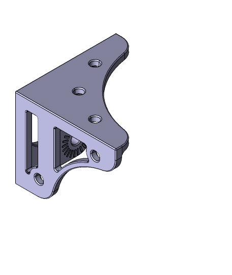 3dupfitters corner bracket with male link for articulating raspberry pi camera 3d model