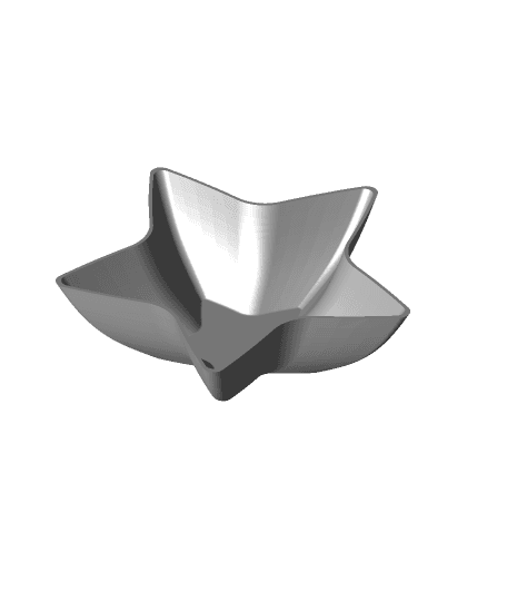 Star Bowl - Container - Small - 120x120x35 - Shape Containers Series 3d model