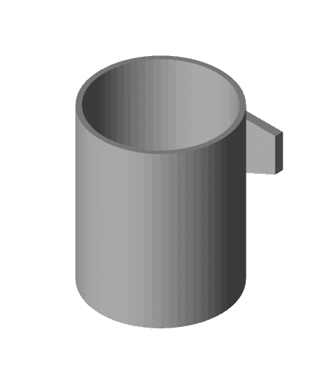 Tool cups for magnetic strip 3d model