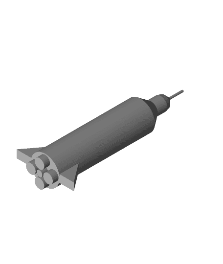 Saturn V rocket 3d model