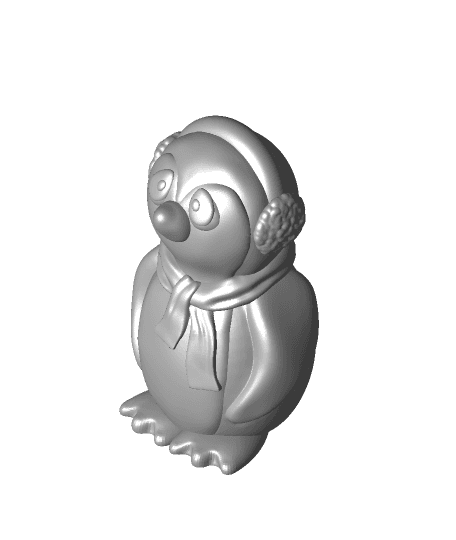 Winter Penguin 3d model