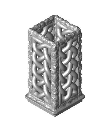 Celtic Knot Gridfinity Bin 1x1 Extended by DaveMakesStuff full viewable 3d model