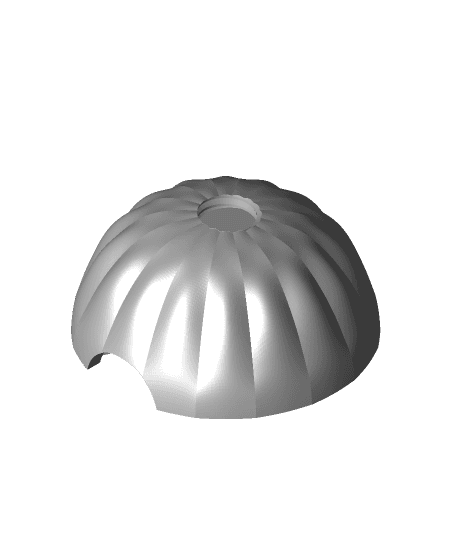 Pumpkin Ball (No Supports, Snaps Together No Glue Required) 3d model