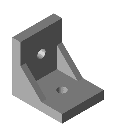 two hole corner brace small v2.stl 3d model