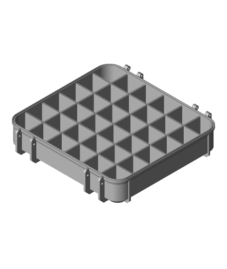 Tool Box Base with Divider 36 Compartments 3d model