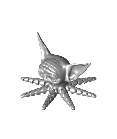 Yoda octopus (No Support Required) by 3DDesigner full viewable 3d model