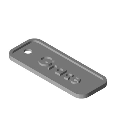 Name Keychains 3d model