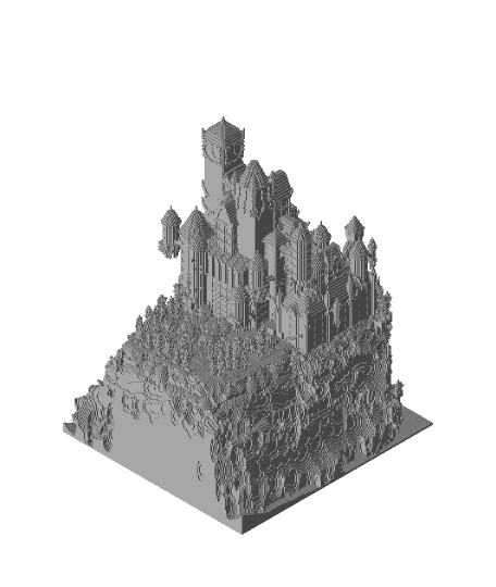 Minecraft Castlevania 3d model