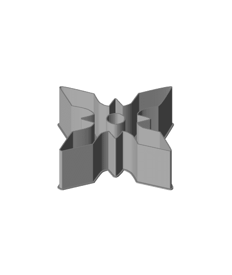 Shuriken 0046, nestable box (v2) 3d model
