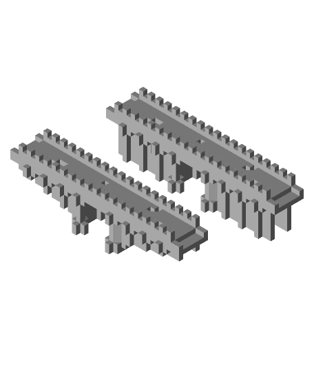 Minecraft Bridge II 3d model