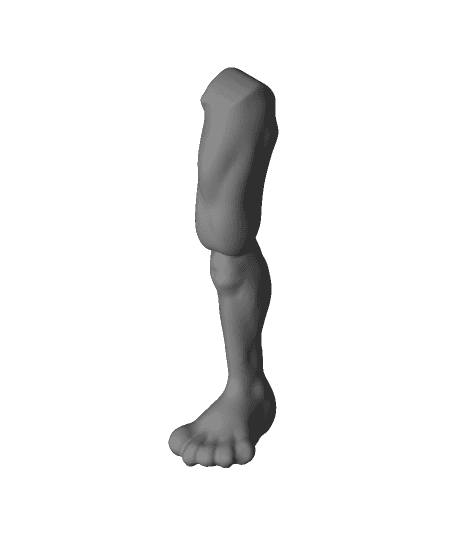 Happy New Bun Left Leg.obj by BaneNascent full viewable 3d model