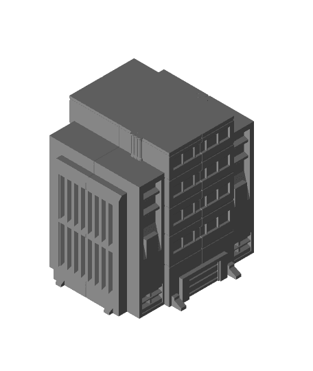 Lv1 - Skyscraper Brutal 3d model