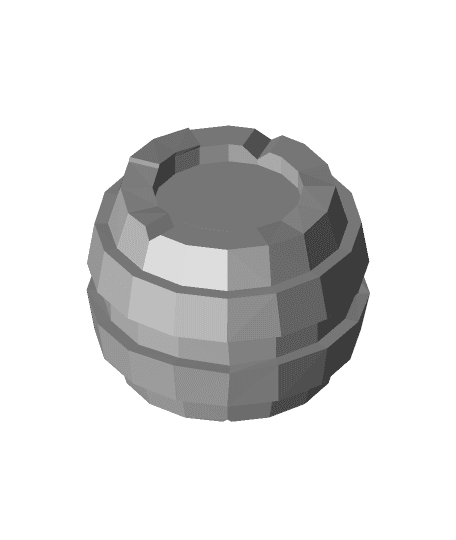 Lowpoly Barrel.stl 3d model