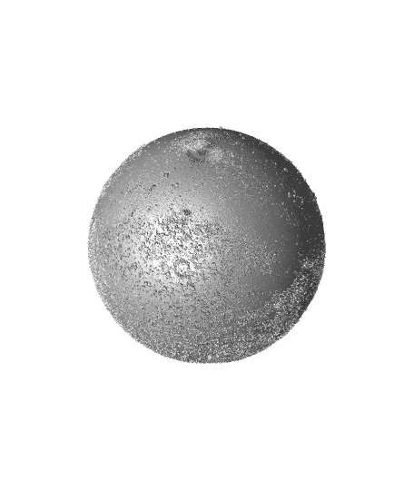 Mars Lithophane 250mm/25cm Diameter 3d model