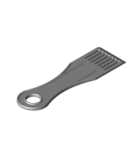 Spatula with slots 3d model