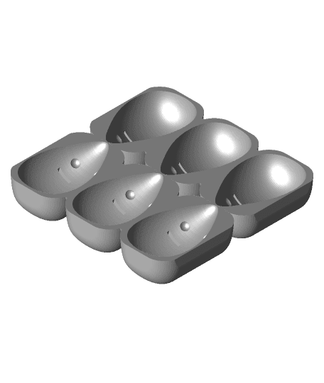 Cat Mouse Ice Tray.stl 3d model