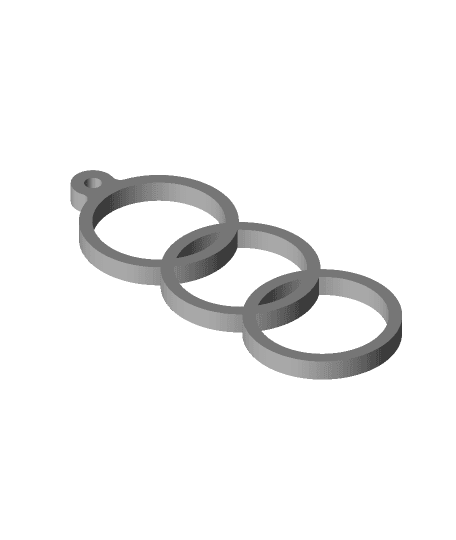 circular keychain 1.stl 3d model