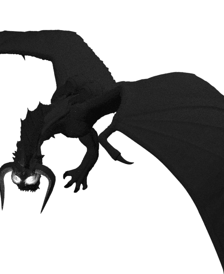Corrupted Alchemical Black Dragon 3d model
