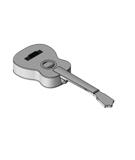 template for ukulele 3d model