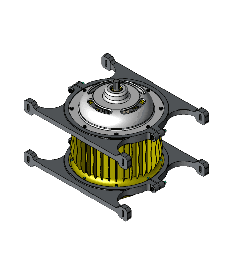 (Almost) electric motor. 3d model
