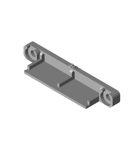 Wago 221-415 x 2 Mount for 2020 Extrusion with 24V Label 3d model