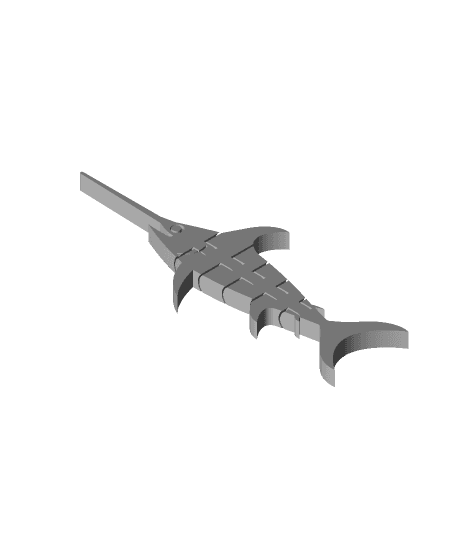 Flexi Articulated Swordfish (small) 3d model