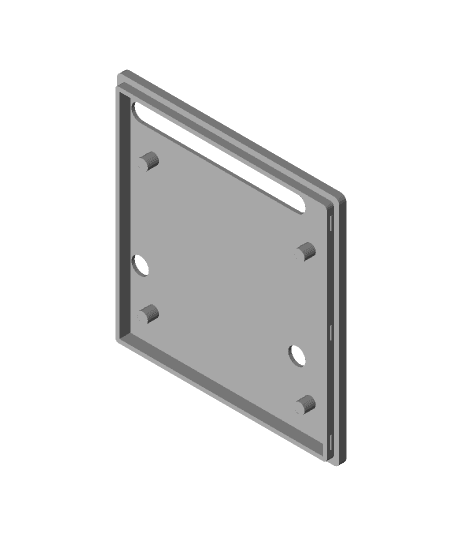 Enclosure for Pimoroni HyperPixel 4.0 Square (non-touch) 3d model