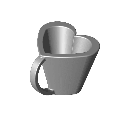  -Heart cup 3d model