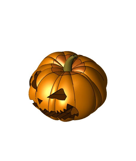 Pumpkin set for Halloween 3d model