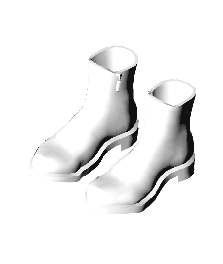 short_cowboy_boots.glb 3d model